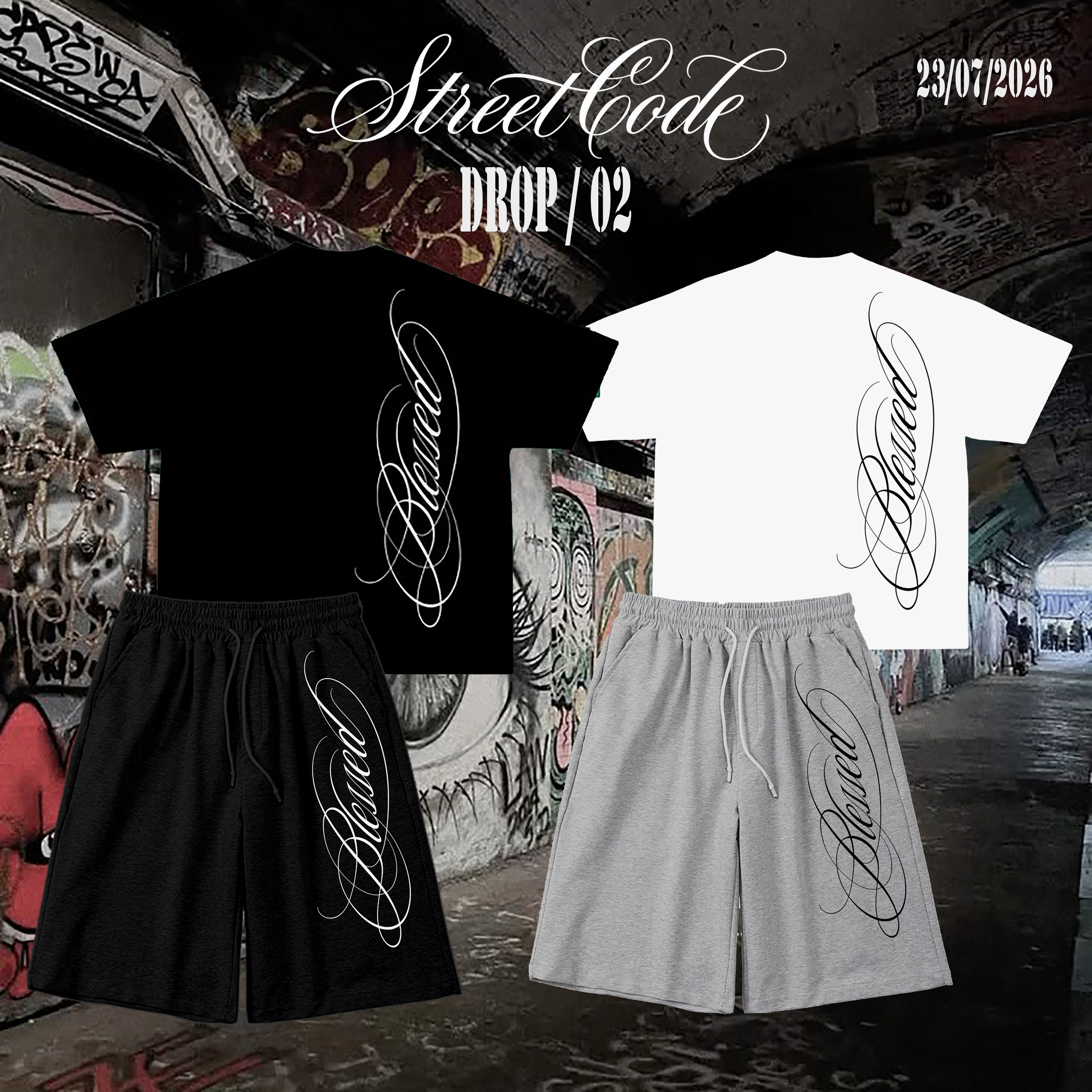 Ensemble blessed t-shirt & short DROP/02