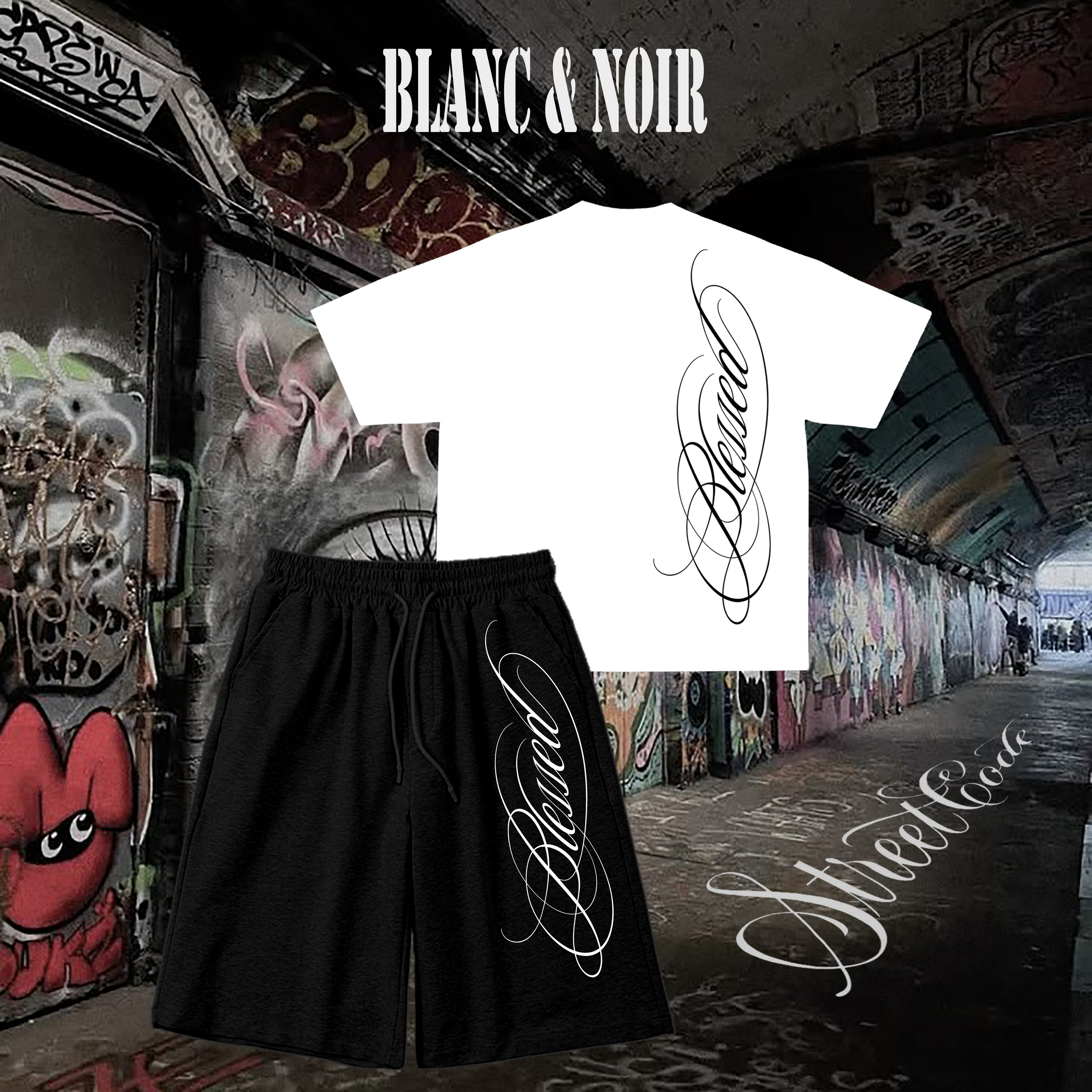 Ensemble t-shirt & short BLESSED