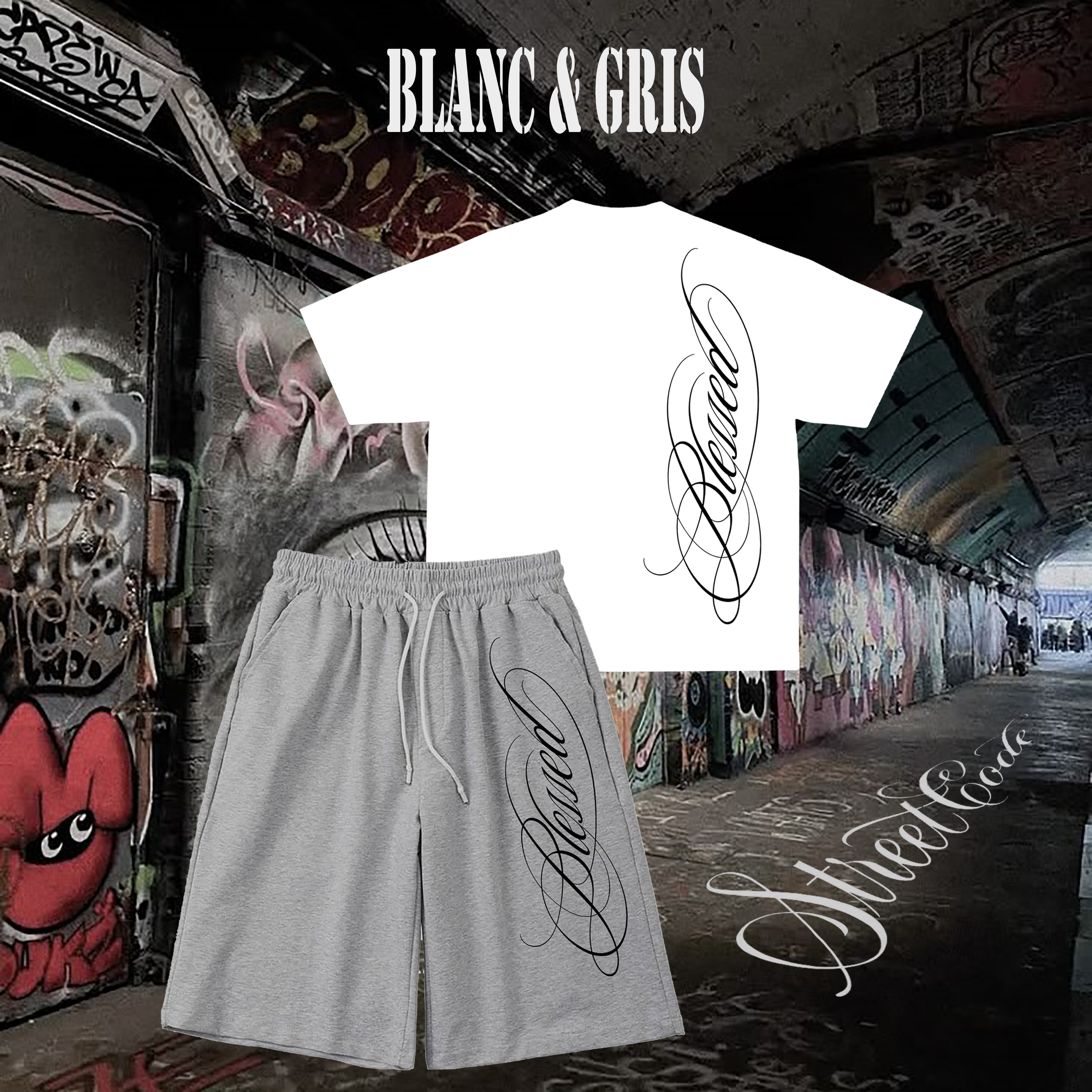 Ensemble t-shirt & short BLESSED