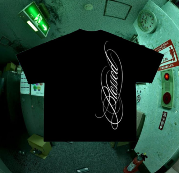 T-shirt cropped Blessed N:01