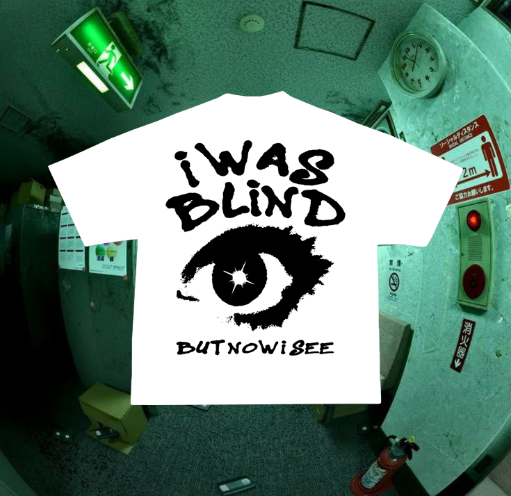 T-shirt cropped I WAS BLIND N:03